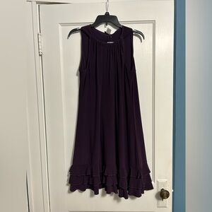 MSK ruffle bottom dress